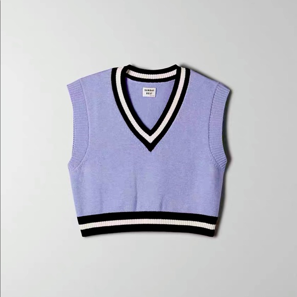 Aritzia Sunday Best Women Quinn Sweater Vest - Picture 1 of 6